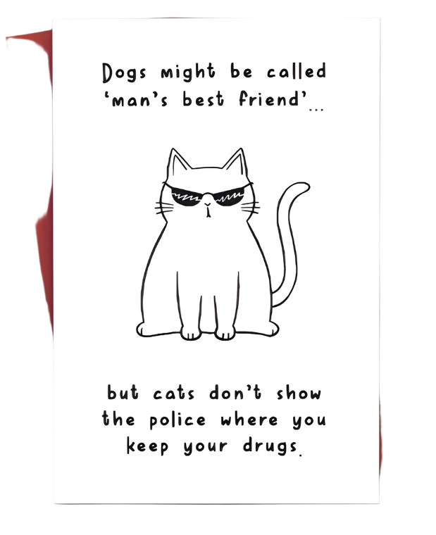 Cats Don’t Snitch – Funny Cat Lover Card