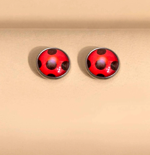 Ladybug Stud Earrings
