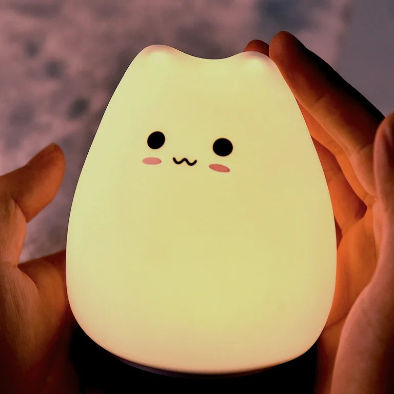 Kawaii Cat Night Light β Soft & Adorable LED Lamp