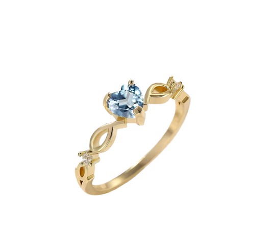 Gorgeous Blue Heart Ring!