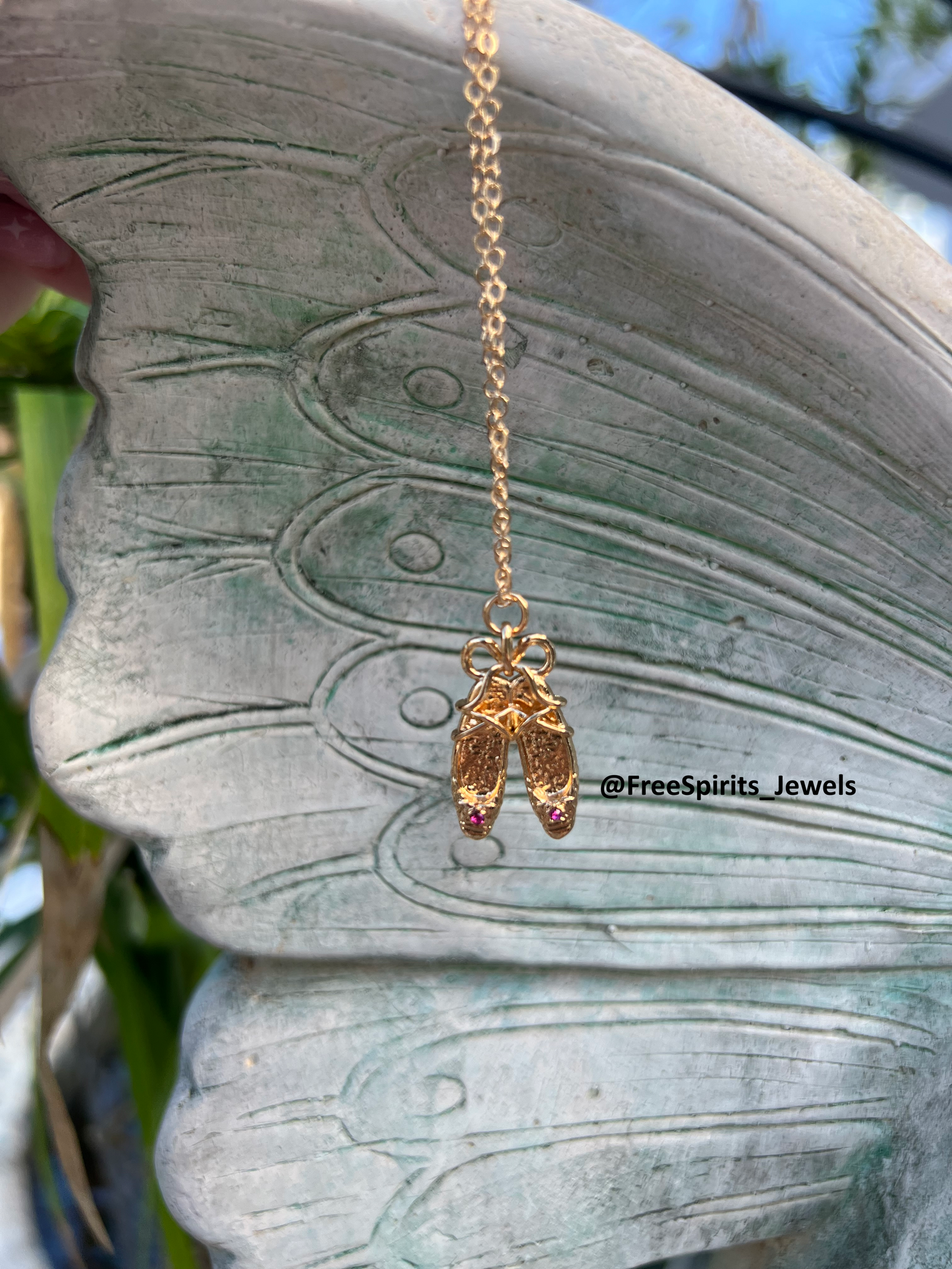 Ballet Shoes necklace
